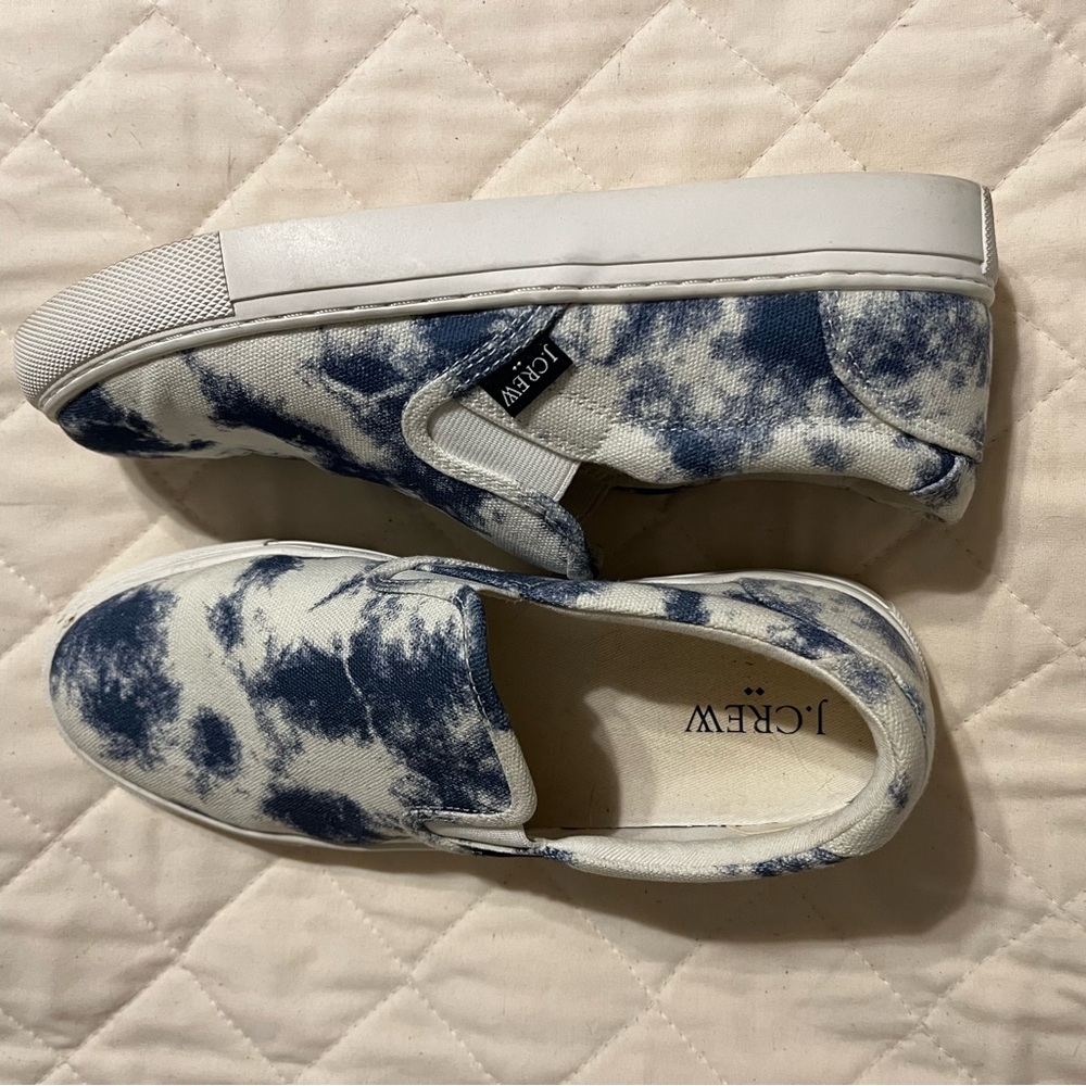 JCrew tie dye slip on sneaker